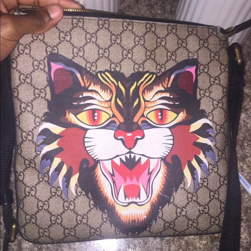 Gucci Angry Cat Messenger Bag